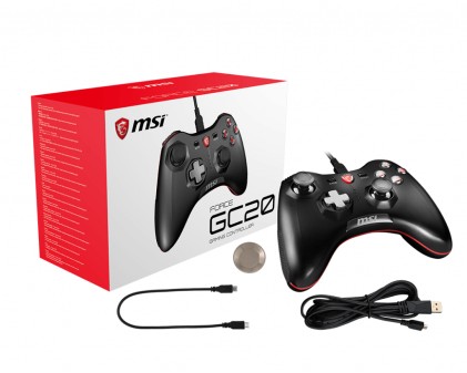 MSI Force GC20 Joystick Android, PC Analogico/Digitale USB 2.0 Nero