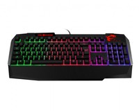 Msi Tastiera Semi-Meccanica Gaming Vigor Gk40, Rgb 16,8Mln Di Colori, Layout Ita