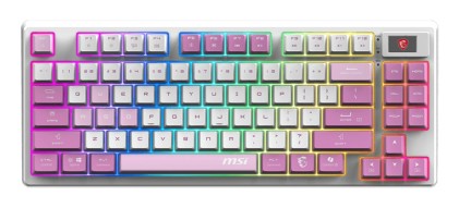 Msi  Gk600 White Deep Purple Light Purple Forge  Keyboard ,Ita
