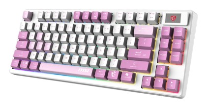 Msi  Gk600 White Deep Purple Light Purple Forge  Keyboard ,Ita