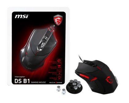 Msi Mouse Gaming Interceptor Ds B1 Wired. Max Dpi 1600.