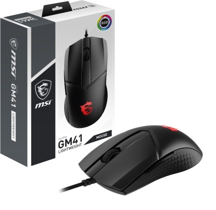 Msi Mouse Gaming Clutch Gm41 Lightweight, 16000 Dpi, Switch Omron, Supporto Dragon Center