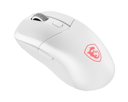 Msi Mouse Versa 300 W Bianco, Wireless, Ottico, 8000Dpi,6 Pulsanti Con Rotella