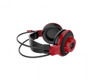 Msi Cuffie Headset Gaming Ds501, In-Line Controller, Microfono Regolabile