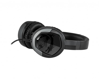Msi Cuffie Headset Gaming Immerse Gh30 V2, In-Line Volume E Mic Control, Microfono Removibile, 3.5Mm Jack, Colore Nero