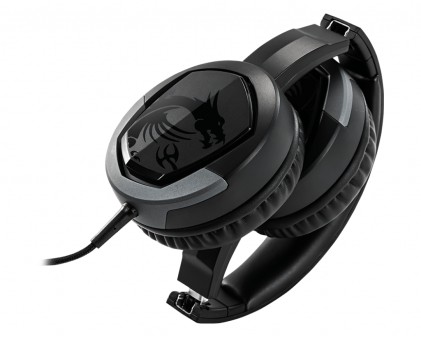 Msi Cuffie Headset Gaming Immerse Gh30 V2, In-Line Volume E Mic Control, Microfono Removibile, 3.5Mm Jack, Colore Nero