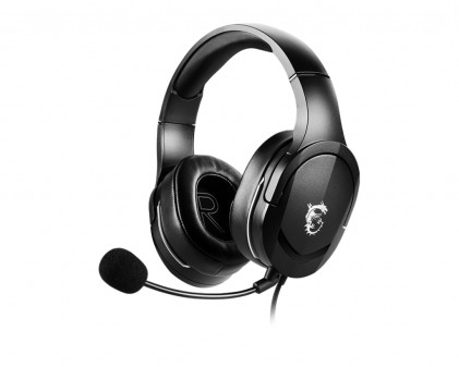 Msi Cuffie Headset Gaming Immerse Gh20, Driver 40Mm Alta Qualita, Design Ergonomico, Controller In- Line Completo, Connettore Jack 3.5Mm