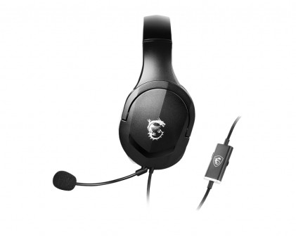 Msi Cuffie Headset Gaming Immerse Gh20, Driver 40Mm Alta Qualita, Design Ergonomico, Controller In- Line Completo, Connettore Jack 3.5Mm