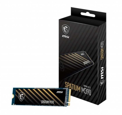 Msi Ssd Spatium M390 Nvme M.2 500Gb Read/Write 3300/2300 Mbps