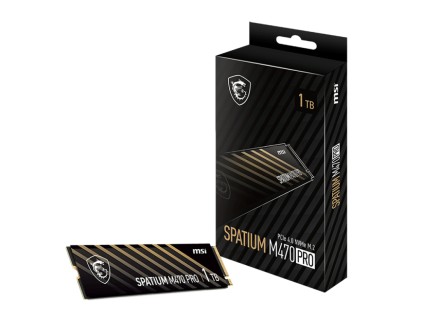 MSI Spatium M470 PRO PCIe 4.0 NVMe M.2 1TB PCI Express 4.0 3D NAND