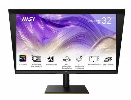 Msi Monitor 31,5 Led Ips 16:9 4K Uhd 4Ms 400 Cdm, Pivot, Dp/Hdmi, Multimediale