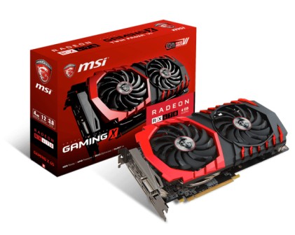 SVGA MSI Radeon RX 470 Gaming X 4G, 4096 MB GDDR5