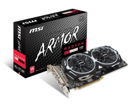 SVGA MSI Radeon RX 480 Armor 8G OC  8192MB