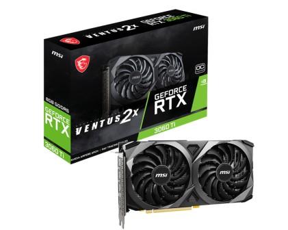 MSI RTX 3060 Ti VENTUS 2X NVIDIA GeForce RTX 3060 Ti 8 GB GDDR6X