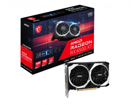 MSI RADEON RX 6500 XT MECH 2X 4G OC scheda video AMD 4 GB GDDR6