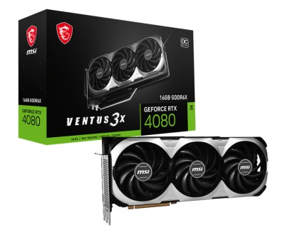 MSI RTX 4080 16GB VENTUS 3X OC scheda video NVIDIA GeForce RTX 4080 GDDR6X