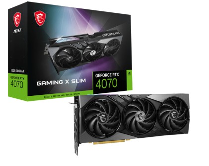 MSI GEFORCE RTX 4070 GAMING X SLIM 12G scheda video NVIDIA 12 GB GDDR6X