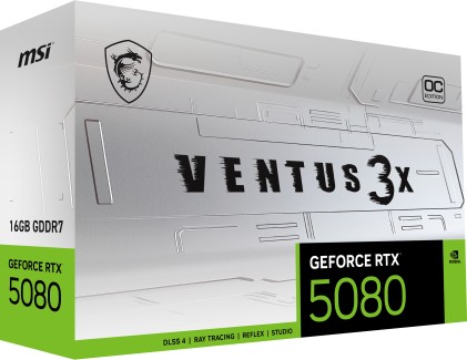 VGA MSI GeForce&reg; RTX 5080 16GB VENTUS 3X OC WHITE