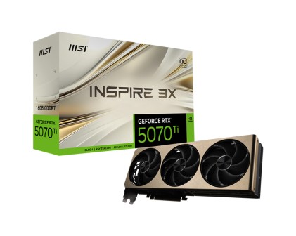MSI GEFORCE RTX 5070 TI 16G INSPIRE 3X OC scheda video NVIDIA 16 GB GDDR7
