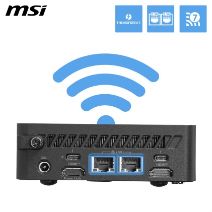 Pc Msi Cubi Nuc U7 3 16G 1Tb W11P U7-355 Ssd M.2 Ddr5 Wifi7 Vesa