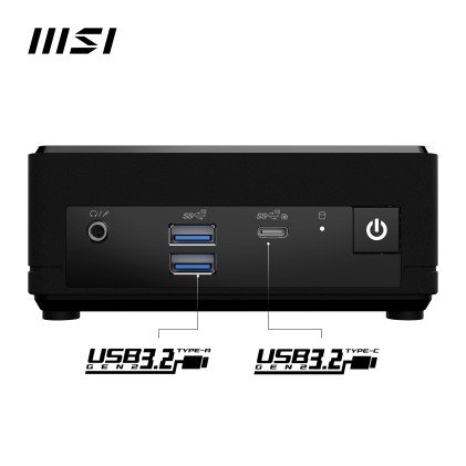 Pc Msi Cubi N200 4Gb 128Gb W11P 2Y N200 H/Dp 4K Usbc 2U3.2 M2 1*2,5