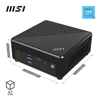Pc Msi Cubi N200 4Gb 128Gb W11P 2Y N200 H/Dp 4K Usbc 2U3.2 M2 1*2,5
