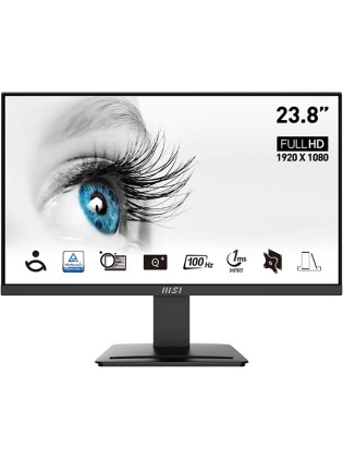 Mon 23,8 Va Hdmi Vga Led 16:9 Vesa Msi Pro Mp2412 Black Vesa Fhd