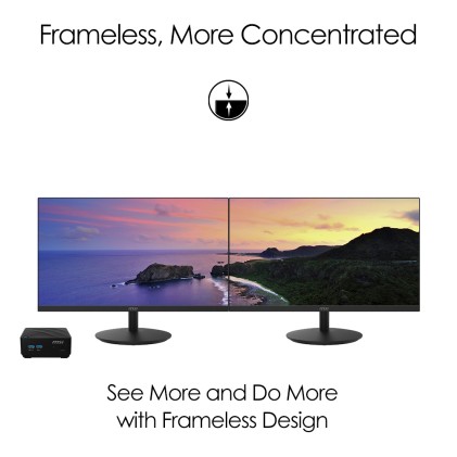 Mon 23,6"Ips Hdmi Vga Led 16:9 Mm Msi Pro Mp242 5Ms Fhd Black