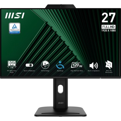Mon 27Ips Fhd Bk Mm Pvt Dock Webc Msi Pro Mp272Pmg  1Ms 120Hz Webcam