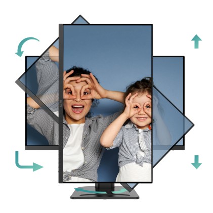 Mon 27 Ips Hdmi Dp 2K Bk Mm Pivot Msi Pro Mp273Qp E2 Black 16:9