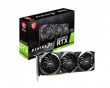 Vga Msi Nvidia Rtx 3060 Ventus3X 12 G Oc 12Gb Ddr6 192Bit 1H/3Dp 170W