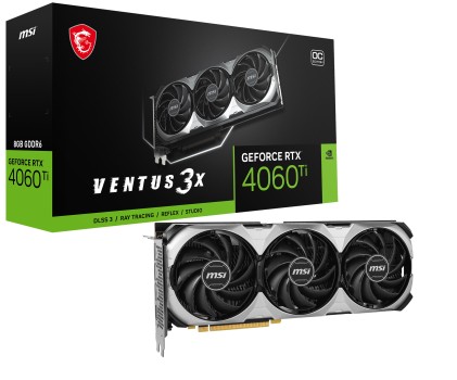 Vga Msi Rtx 4060 Ti Ventus 3X 8G Oc 8Gb Ddr6 128Bit Hdmi/3*Dp 160W