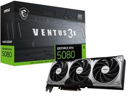 Vga Msi Rtx 5080 16Gb Ventus 3X Oc 16Gb Gddr7 256Bit 1H/3Dp
