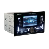 Majestic Autoradio Mechless SV-516 con Monitor 4" BT/RDS/2xUSB/SD/AUX Nero