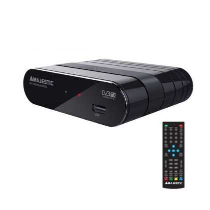 Majestic Decoder DEC-662 DVB-T/T2 HD/USB/REC Black