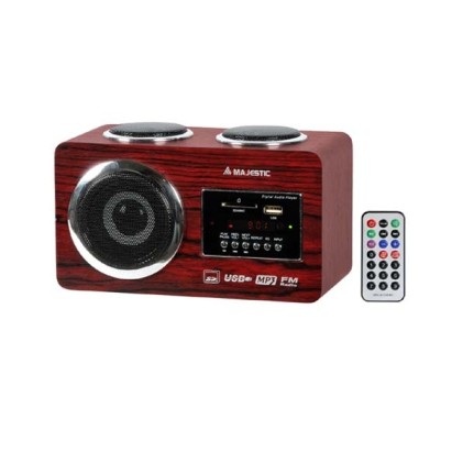 Majestic Sistema Audio Multimediale AH-173 BT/USB/SD/AUX/RADIO Wood