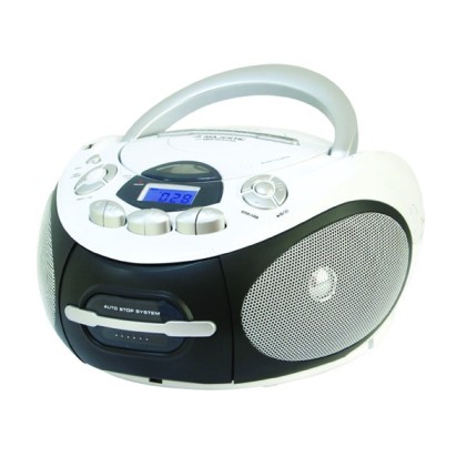 Lettore Cd Portatile Majestic Ah 2387R Bianco - Nero 112387
