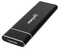 MANHATTAN 130455 Manhattan SSD M.2 NGFF drive enclosure to USB-A 3.0, aluminum