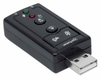 MANHATTAN 152341 Manhattan Sound card Hi-Speed USB virtual 7.1 3D with volume control