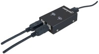 MANHATTAN Hi-Speed USB 2.0 Sharing Switch 1x2 Ports, Dual Control, Auto-Sensing USB 2.0 Type-A to Type-B Switch