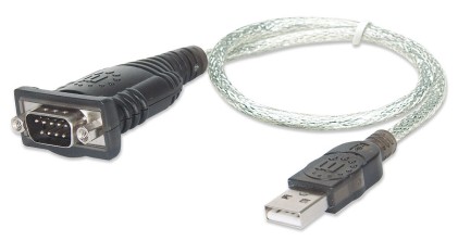 MANHATTAN USB to Serial Converter Connects One Serial Device To A USB Port Blister