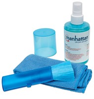 MANHATTAN LCD Cleaning Kit Alcohol-free Includes Cleaning Solution Brush and Microfiber Cloth