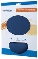 MANHATTAN Ergonomic Gel Mouse Pad promotes proper hand and wrist position helps reduce wrist stress and repetitive motion disorders