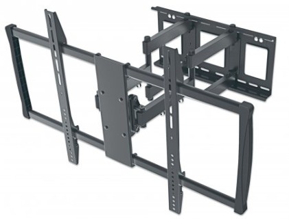 MANHATTAN Universal LCD Full-Motion Large-Screen Wall Mount 60 to 100Inch Flat-Panel or Curved TV up to 80kg Tilt Swivel and Level