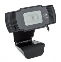 Manhattan 462006 webcam 2 MP 1920 x 1080 Pixel USB 2.0 Nero