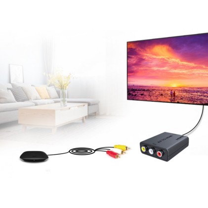 Convertitore Video Manhattan Convertitore Av 3 Rca Ad Hdmi Idata Spdif
