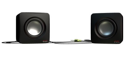 Mars Gaming Speaker MAS0, Casse Audio USB, Black Red