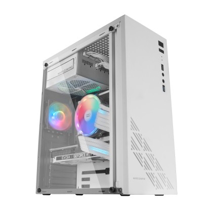 Mars Gaming MC100W computer case Bianco