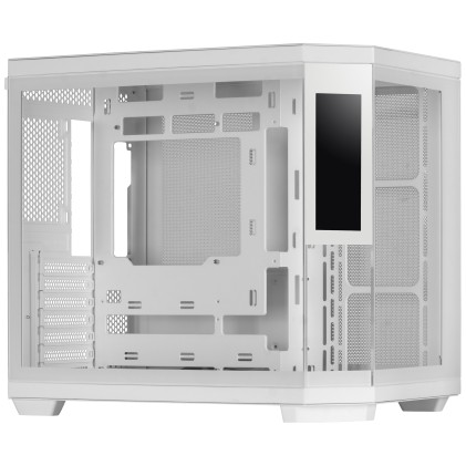 Mars Gaming MC3TCORELCDW computer case Midi Tower Bianco