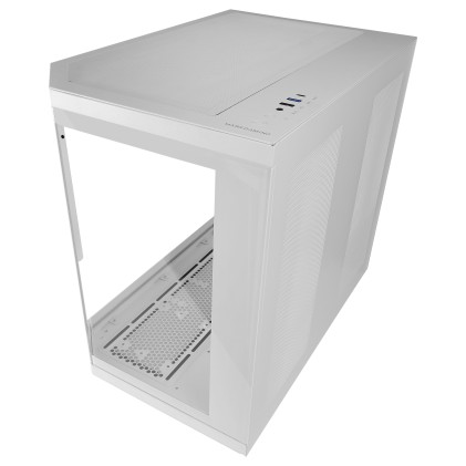 Mars Gaming MC3TCORELCDW computer case Midi Tower Bianco